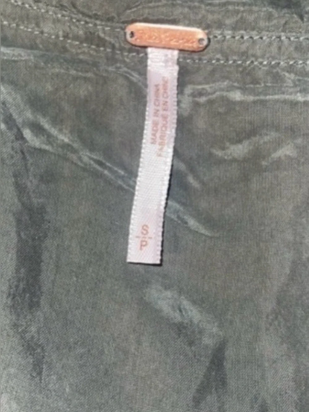 Free People Army Green Utility Jacket | Cupro NWOT SP (Runs Oversized)